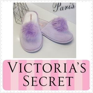 Victoria's Secret Pom Pom Slippers